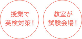 授業で英検対策!教室が試験会場!