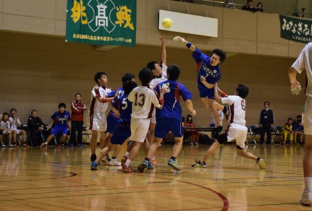 ハンドボール選抜大会北海道予選会２回戦敗退。