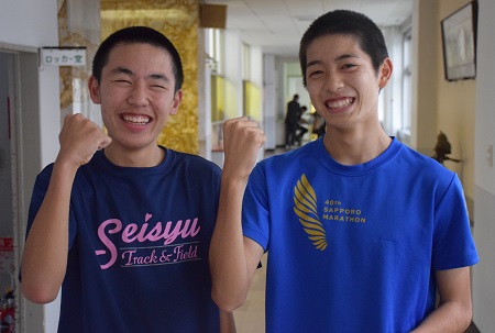 「札幌マラソン」男子１０Km高校生の部で優勝！
